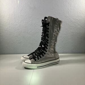 Converse All Star Calf/Knee High Gray Chuck Taylor Button Up Women's 5 Y2K